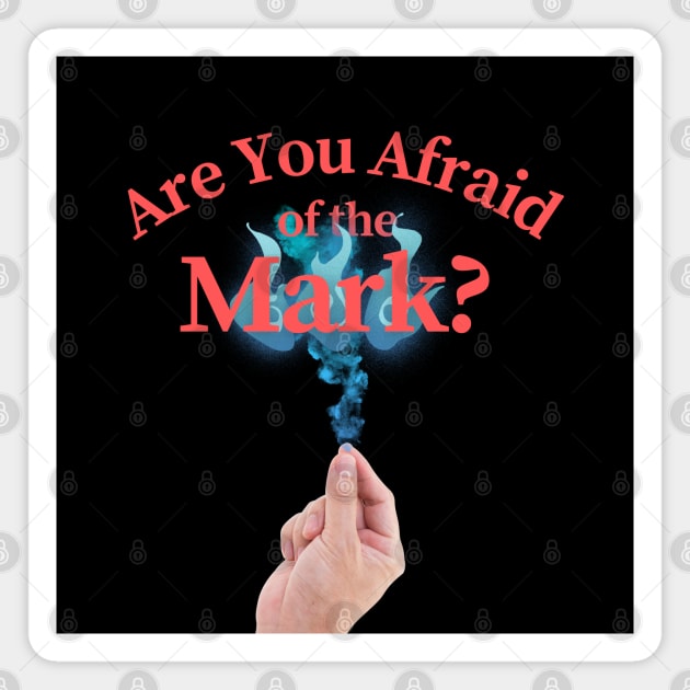 Funny Retro "Are You Afraid Of The Mark?" 90s Parody Magnet by TOXiK TWINS